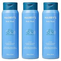 Harry's Men's Body Wash Shower Gel - Stone, 16 Fl Oz (Pack of 3)