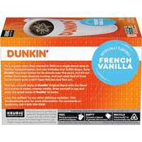 Dunkin' French Vanilla Flavored Coffee, 60 Keurig K-Cup Pods