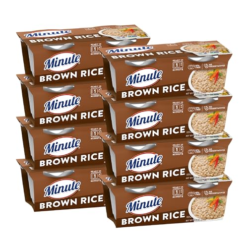 Minute RTS Brown Rice, 2-4.4 Ounce Cups (Pack of 8)