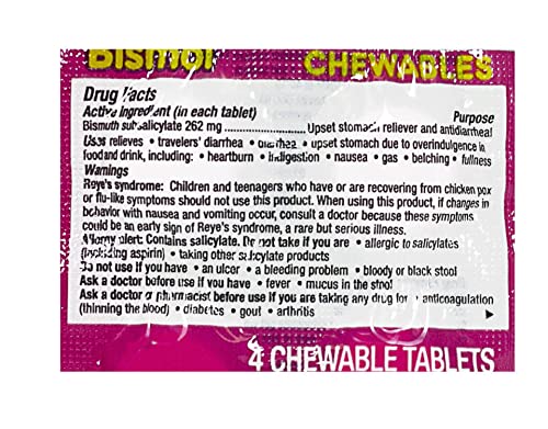 Pepto Bismol Chewables Dispenser - 32 Packs of 4