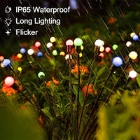 Micacorn Solar Garden Lights, Solar Firefly Lamp 2 Pack 2 Modes 20 LED Swaying Solar Firefly Lights Solar Waterproof Garden Decorative Lights for Yard Parties Wedding Pathway Outdoor Decoration