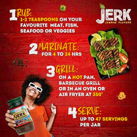 Grace Jamaican Jerk Seasoning Paste - 10oz - Mild Jerk Seasoning Jamaican Style - Caribbean Jerk Seasoning Mix for Jerk Chicken Seasoning & Oxtail Seasoning - Best BBQ Rub for Pork Ribs & Steaks 2 Pack