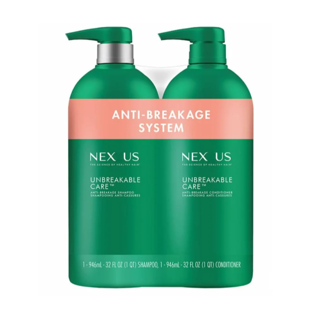 NEXUS' Unbreakable Care Shampoo and Conditioner, 32 fl oz, Pack of 2