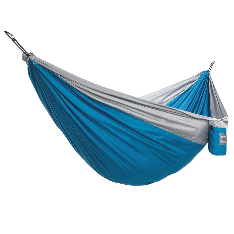 Cascade Mountain Tech 2-Person Travel Hammock, Double Hammock Great for Outdoor Use and Camping, Comfortable for 1 or 2 Users, Breathable Nylon Fabric!