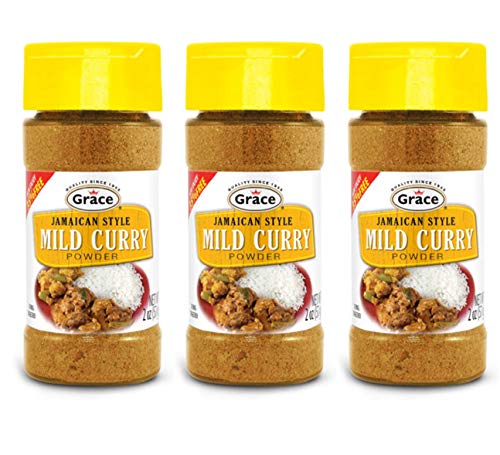 Grace Jamaican Style Mild Curry Powder (3 Pack, Total of 6oz)