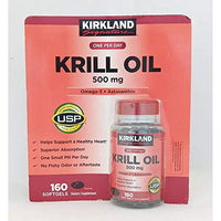 Kirkland Signature Krill Oil 500 Milligram 160 Softgels