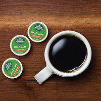 Green Mountain Coffee Roasters Half Caff Keurig Single-Serve K-Cup pods, Medium Roast Coffee, 72 Count (6 Packs of 12)