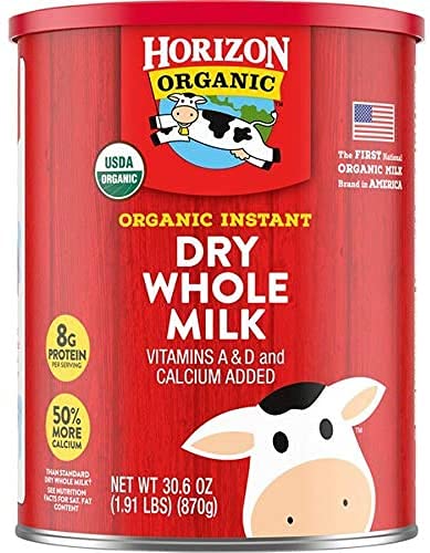 Costco Organic Dry Whole Milk 30.6OZ (1.91lbs) (Pack of 3)