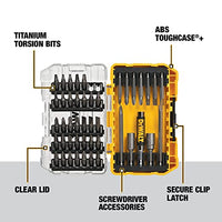 DEWALT Screwdriver Bit Set with Tough Case, 45-Piece (DW2166), Grey/Silver Screwdriving Set with Tough Case