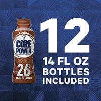 Core Power Fairlife 26g Protein Milk Shakes, Liquid Ready To Drink for Workout Recovery, Chocolate, 14 Fl Oz Bottle (Pack of 10)