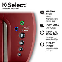 Keurig K-Select Single-Serve K-Cup Pod Coffee Maker, Vintage Red