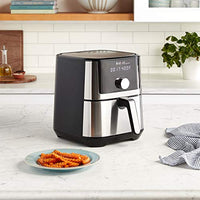 Instant Vortex Plus 4QT Air Fryer, Custom Program Options, 6-in-1 Functions Crisps, Broils, Roasts, Dehydrates, Bakes, Reheats, 100+ In-App Recipes, from the Makers of Instant Pot, Stainless Steel