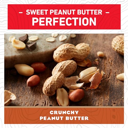 Clif Bar - Crunchy Peanut Butter - Made with Organic Oats - 11g Protein - Non-GMO - Plant Based - Energy Bars - 2.4 oz. (18 Pack)