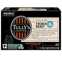 Tully's Coffee French Roast Keurig Single-Serve K-Cup Pods, Dark Roast Coffee, 72 Count (6 Packs of 12)