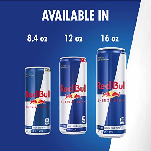 Red Bull Energy Drink, 12 Fl Oz Cans, (Pack of 4)