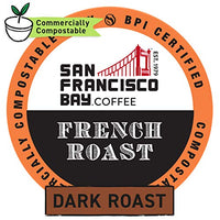 San Francisco Bay Compostable Coffee Pods - French Roast (100 Ct) K Cup Compatible including Keurig 2.0, Dark Roast