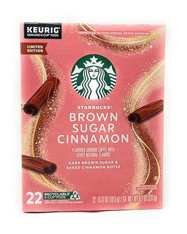 Starbucks Brown Sugar Cinnamon K-Cup Coffee Pods - 22 count - 1 box