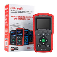 iCarsoft Multi-System Auto Diagnostic Tool MB V1.0 for Mercedes-Benz/Sprinter/Smart with Oil Reset (Red)