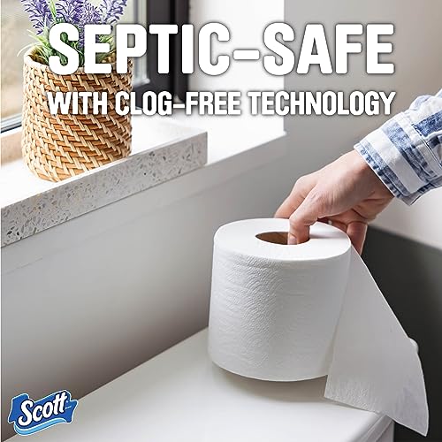 Scott 1000 Sheets Per Roll, 12 Toilet Paper Rolls, Bath Tissue