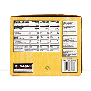 Kirkland Signature Variety Snacking Nuts, 3.0 lb-30 Count(Pack of 1)