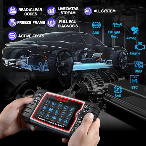 iCarsoft Auto Diagnostic Scanner P700 V2.0 for Porsche with Engine/Transmission/ABS/Airbag Diagnosis Scan,OBD2 Code Reader with Oil Reset EPB ETC+Battery/O2 Sensor/EVAP Test-2024 Newest