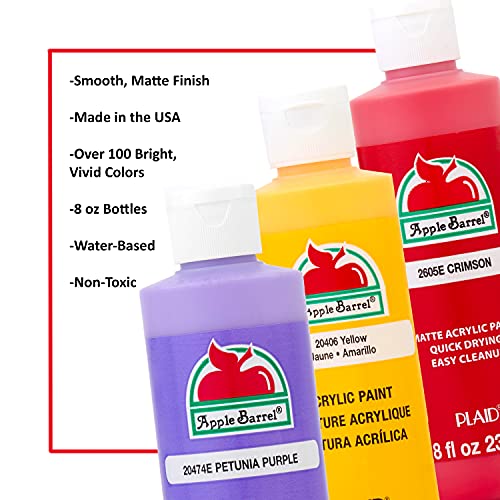 Apple Barrel Acrylic Paint in Assorted Colors (8 Ounce), K2604 Barn Red