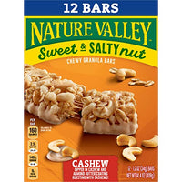 Nature Valley Granola Bars, Sweet and Salty Nut, Cashew, 12 ct, 14.4 OZ