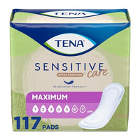 Tena Sensitive Care Maximum Absorbency Incontinence/Bladder Control Pad for Women, Long Length - 39 Count