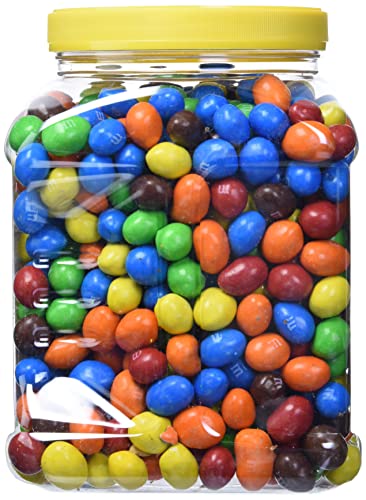 M&M'S Candies, Peanut Chocolate, 62 Ounce Jar, Pack of 1