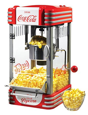 Nostalgia RKP630COKE Coca-Cola 2.5-Ounce Kettle Popcorn Maker