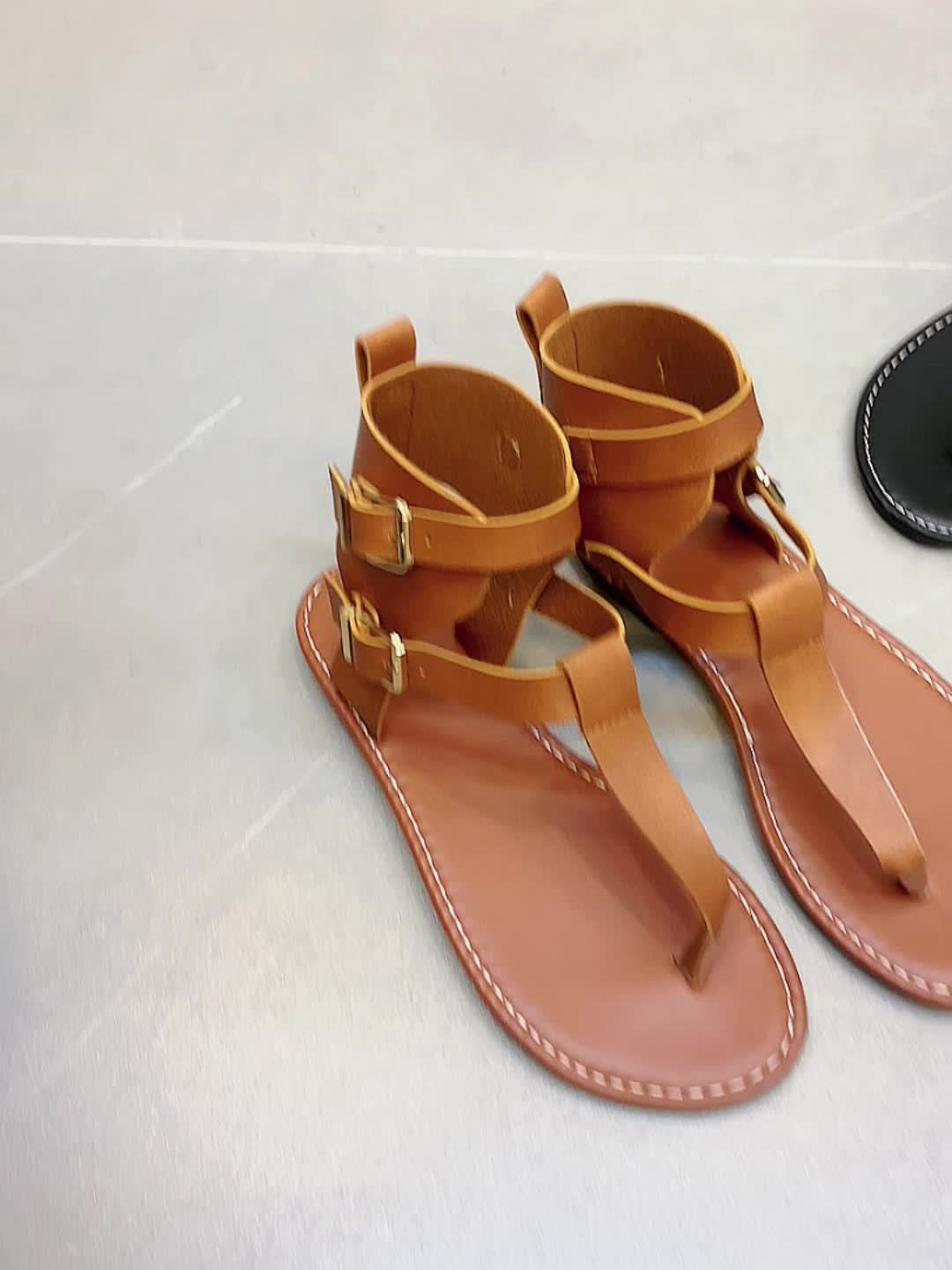 Womens Solid Color Thong Sandals with Stylish Buckle Detail - Ultra-Lightweight & Soft Sole - Effortless Casual Beach Shoes for Summer Escapes - Perfect for Koningsdag/Kings Day Celebrations