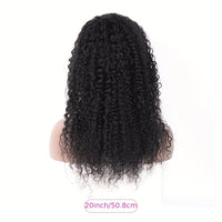 EMOL 180% Density Kinky Curly 13x4 Lace Front Wig - Pre-Plucked 4C Natural Look, Transparent Lace, Glueless for All Women