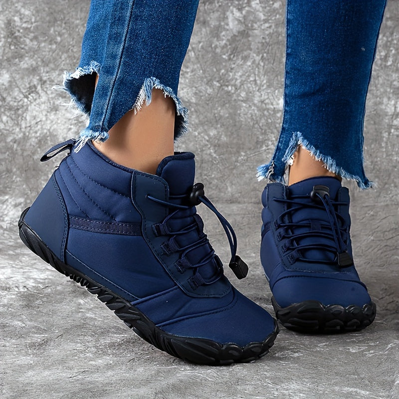 Waterproof Snow Trekker Boots - Insulated, Non-Slip, Warm, Ankle High, Lace Up Hiking Shoes for Women - Perfect for Winter Outdoor Activities, Hiking, and Snowy Weather Conditions