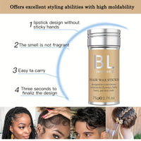 Hair Wax Stick, Flyaways Hair Styling Wax for Edge Control and Taming Youngsters' Hair