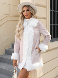 Super-Soft Glamorous Faux Fur Solid Coat - Stylish Long Sleeve Thermal Wear for All-Season Warmth - Perfect Womens Clothing for Fall & Winter