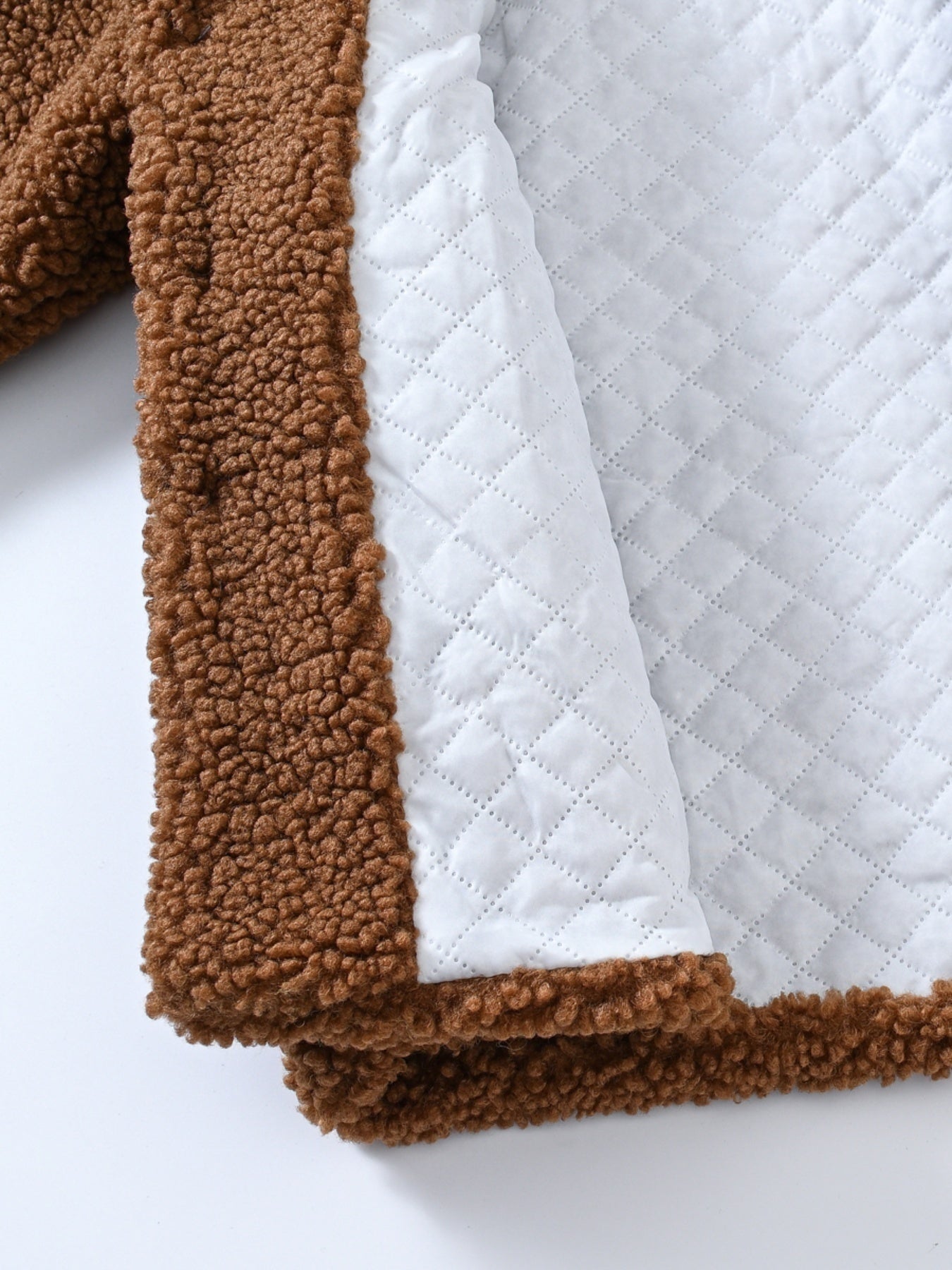 JOMAKE Girls' Winter Coat - Pastel Pink & Ombre Jacket with Button Front Closure, Soft Fleece-Lined Lapel Collar, Non-Stretchy Fabric for Everyday & Formal Events, Long Sleeve Casual Outerwear for School, Travel - Cute Korean