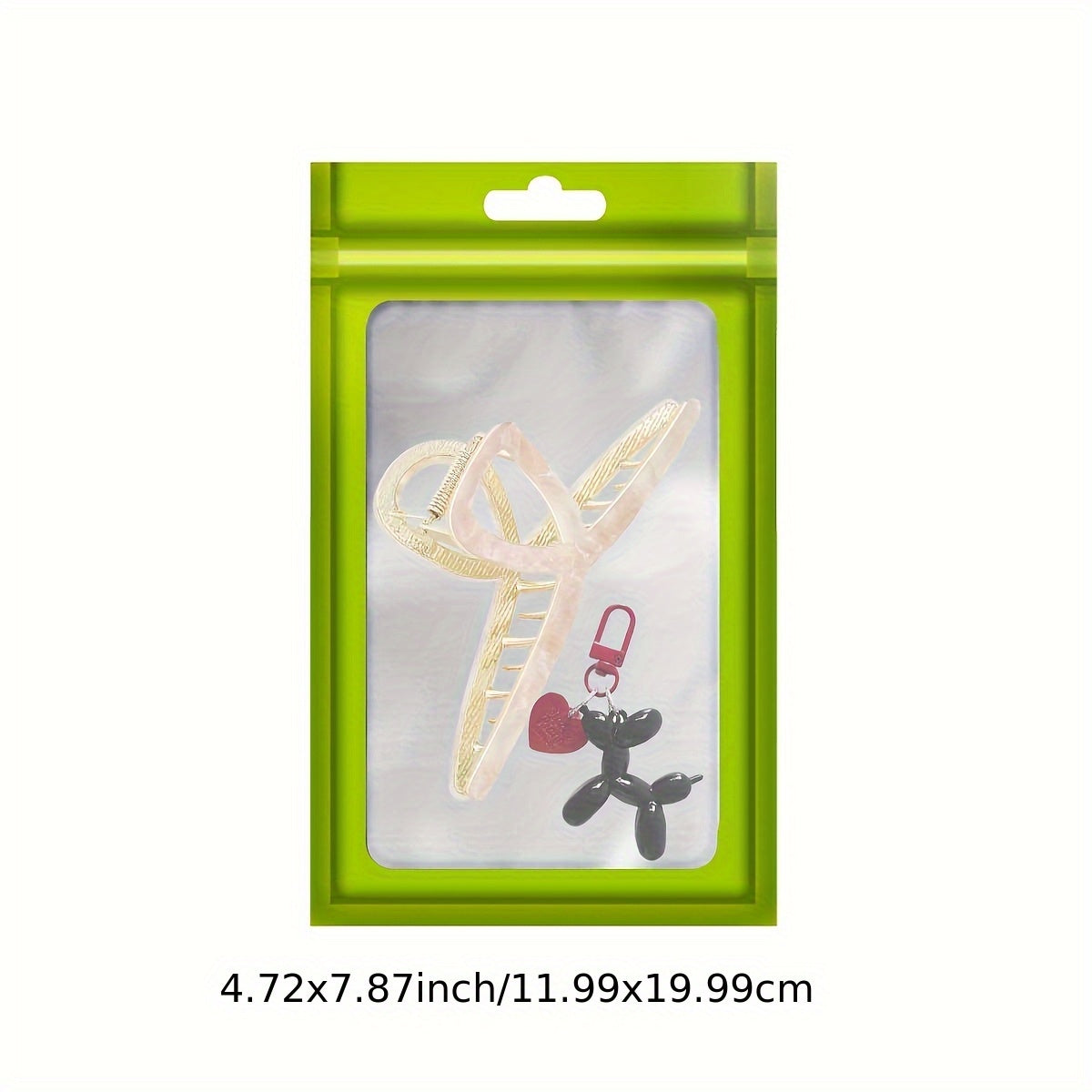 [Holographic Zipper Lock Bags] 100-Pack Holographic Zipper Lock Resealable Bags | Moisture-Proof Aluminum Foil Polyester Film Flat Transparent Window Pouch for Electronics/Jewelry/Cosmetics Organization, 4 Size Options, Non-f