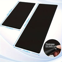Kitchen Mat [2 PCS] Cushioned Anti-Fatigue Kitchen Rug, Waterproof Non-Slip Kitchen Mats and Rugs Heavy Duty PVC Ergonomic Comfort Foam Rug for Kitchen, Floor Home, Office, Sink, Laundry, black