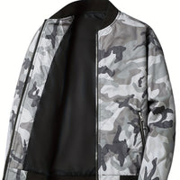 Men's Regular Fit Solid Color Sherpa Lined Varsity Jacket, Casual Fleece Lined Baseball Jacket Coat for Winter Autumn