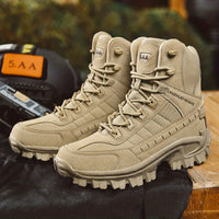 Mens Premium Suede Hiking Boots - Ultra-Durable, Anti-Skid Traction, Pillow Comfort - Perfect for Excursions, Trekking, and Hunting Adventures