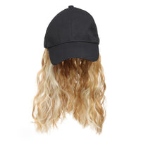 12 Inch Short Wave Baseball Cap Wig With Curly Hair Extension Synthetic Wave Wig Hat For Women Adjustable Baseball Hat Wig