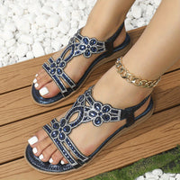 Shui Zuan Cool Sandals Women's 2023 New Plus Size Summer Slope With Fashion Lady Bohemian Fairy Wind With Skirt Shoes