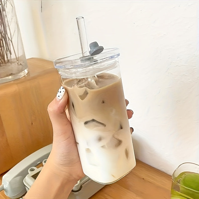 4/6/8pcs Square Glass, Bpa-Free, High Borosilicate Material 13Oz Capacity Coffee Cups, Suitable for Office, Home, Travel Drinkware, Gifts for Her, Easter And Wedding Gift