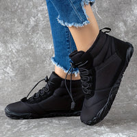 Waterproof Snow Trekker Boots - Insulated, Non-Slip, Warm, Ankle High, Lace Up Hiking Shoes for Women - Perfect for Winter Outdoor Activities, Hiking, and Snowy Weather Conditions