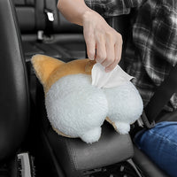 [One Cute Corgi Tissue Box] Cute Corgi Car Tissue Box: Add Some Fun To Your Ride!