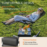 Set Of 2 Zero Cravity Lounge Chairs, Ergonomic Adjustable Lying Angle Sturdy Steel& Mesh Support