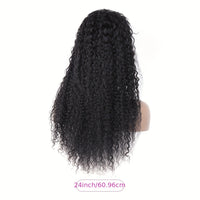 EMOL 180% Density Kinky Curly 13x4 Lace Front Wig - Pre-Plucked 4C Natural Look, Transparent Lace, Glueless for All Women