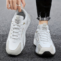 Comfy Men's Casual Shoes - Breathable Fabric Uppers, Non-slip Soles, Lace-up Closure, Perfect for Walking, Driving, All Seasons