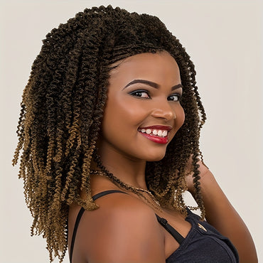 Braids Wig Curly Braids Wig Synthetic Lace Wig Beginners Friendly Heat Resistant Wig For Women