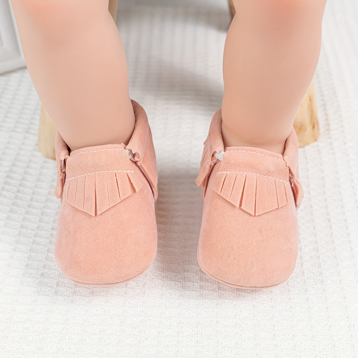 Adorable Tassel Moccasin Shoes for Baby Girls - Soft Sole, Lightweight